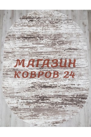 Турецкий ковер Sanat viscon 7902 Коричневый овал
